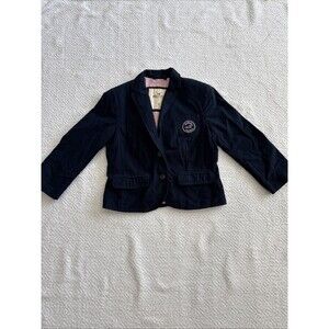 Hollister Co. Long Sleeves Navy Blue Blazer Jacket Women's Size M